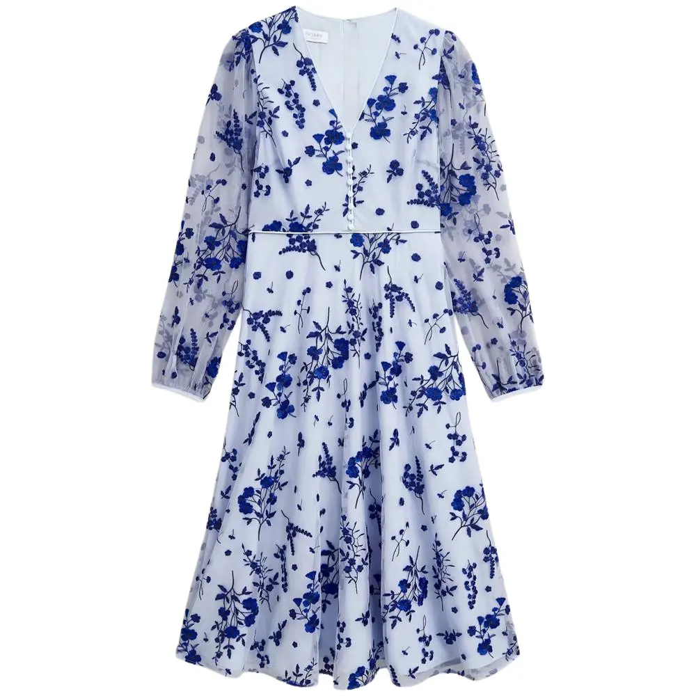 Hobbs Ella Embroidered Dress